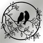 Wallity Birds In The Tree Escultura de pared negra